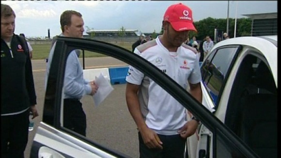 Former F1 World Champion Lewis Hamilton at Silverstone