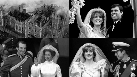 Three Royal marriages broke down in 1992, and there was a huge blaze at Windsor Castle
