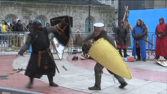 .........as well as watching an old fashioned sword fight