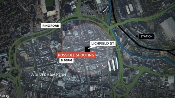 Two teenagers were hurt in Lichfield Street at around 8.10pm.