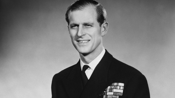 The Duke of Edinburgh in his uniform as an Admiral of the Fleet in 1953