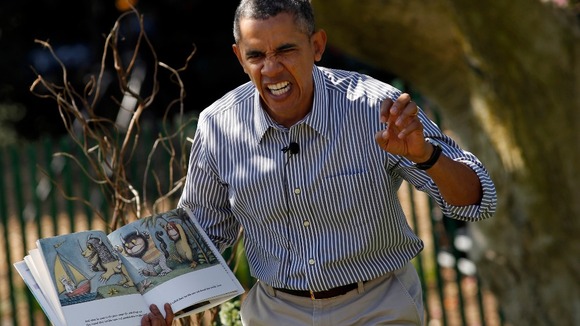 President Obama reading 'Where The Wild Things Are'