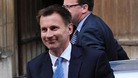 Jeremy Hunt arrives at the Leveson Inquiry.