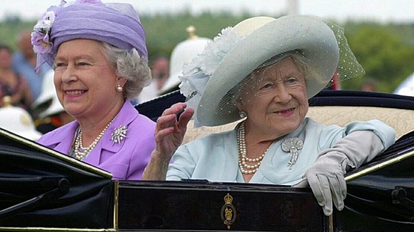 The Queen Mother arrives at Ascot with the Queen, five days ahead of her centenary celebrations