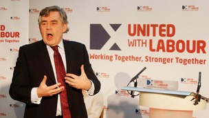 Gordon Brown last month, outlining constitutional changes that would keep Scotland within the United Kingdom