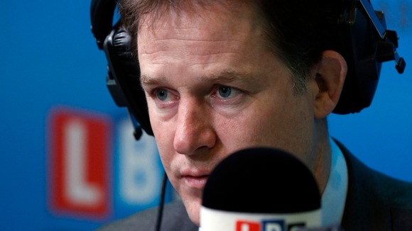 Deputy Prime Minister Nick Clegg said Britain has "an important Christian identity", but supported separate church and state