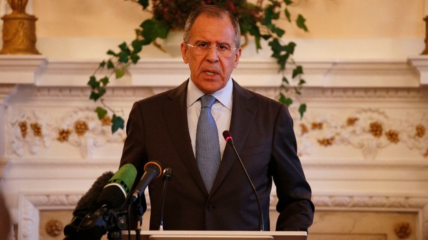 Russian Foreign Minister Sergey Lavrov says Ukraine must take the first step to resolve its crisis