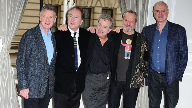 The surviving Pythons, Michael Palin, Eric Idle, Terry Jones, Terry Gilliam and John Cleese