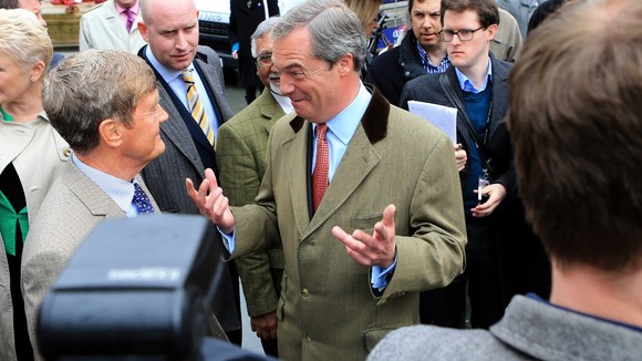 Nigel Farage at the launch of Ukip's election campaign earlier this week