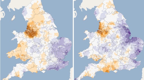 The risk of liver cancer is shown for women (left) and men (right)