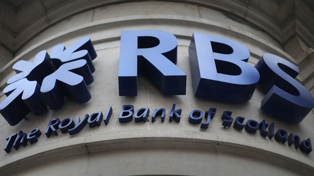 A branch of the Royal Bank of Scotland in Piccadilly Circus in central London.