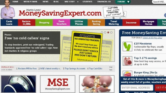 moneysavingexpert.com website