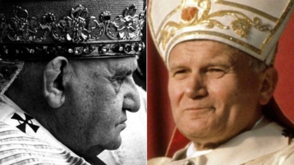 John Paul II and John XXIII to become saints today.