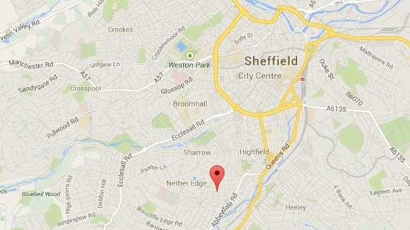 Map of Sheffield