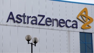 General view of the entrance to AstraZeneca's in Macclesfield