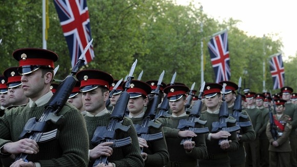 The rehearsal for the State Procession for the Queen's Diamond Jubilee in the Mall