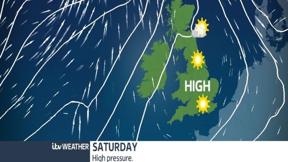 High pressure is expected for the weekend bringing fine weather.