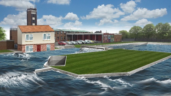 Artist's impression of the training area