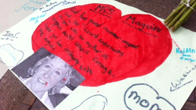 Messages left in memory of Ann Maguire