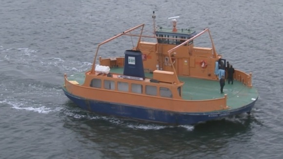 It takes just a few minutes to cross to Hart Island on the ferry.