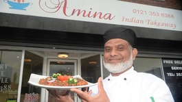 Chef Mofur Miah prepares to take the order by helicopter and plane to troops on the Sudanese border.