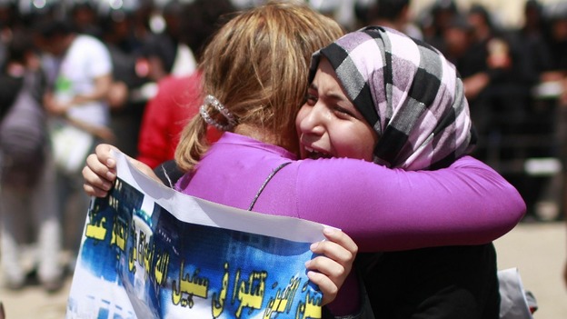 Relatives of people who died during Egypt's revolution