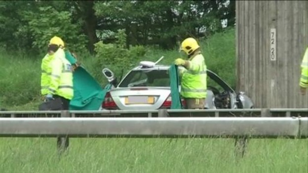Car crash on the A69