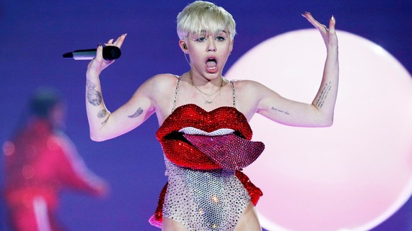 The UK leg of Miley Cyrus' Bangerz tour opened at London's O2 Arena last night.