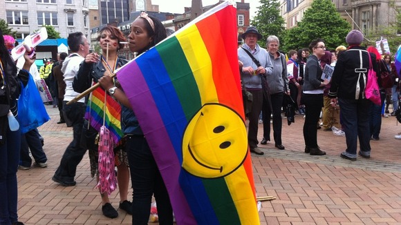 Rainbow flags and union jack flags will be adorning the streets of Birmingham