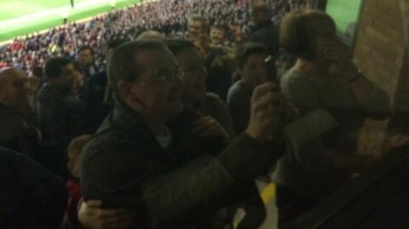 James Wilson's family film his goal off screens at Old Trafford