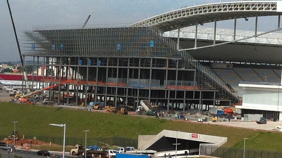 There is still a lot of work that needs to be done at Sao Paulo's Itaquera stadium.