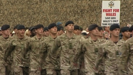 1st The Queen's Dragoon Guards' homecoming parade in Cardiff