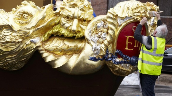 Close up Royal Barge