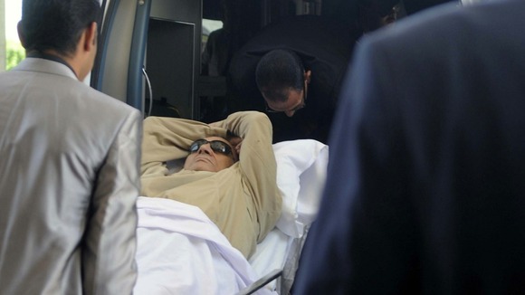 Mubarak reportedly suffered a "health crisis" after his sentencing.