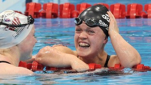 Ellie Simmonds celebrates new world record