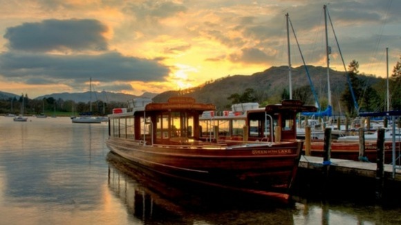 Boat on lake