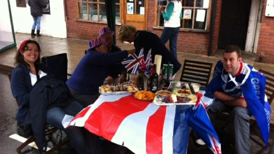 People in Alcester get ready for their street party