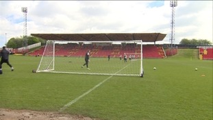 Geatshead training ahead of their Wembley appearance