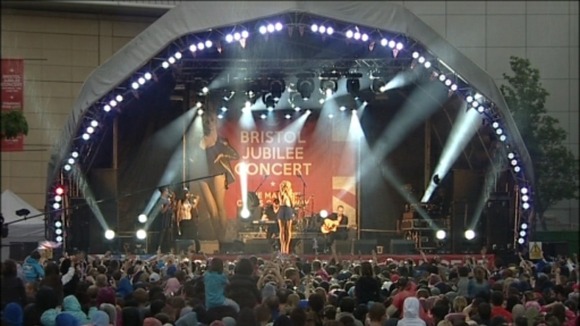 Pixie Lott on stage