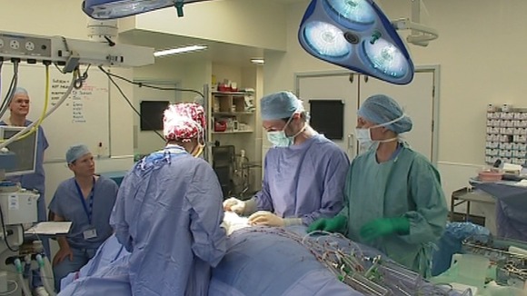 An operation at the Norfolk and Norwich University Hospital
