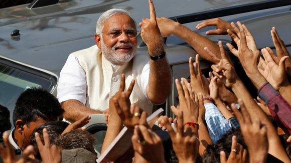 Right-wing Hindu nationalist Narendra Modi