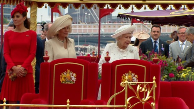 Duchess of Cambridge, Duchess of Cornwall and the Queen