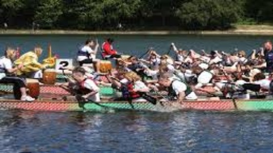 Competitors in last year's Drafon Boat Challenge
