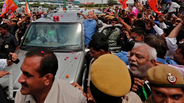 The Hindu nationalist leader took to power with a landslide majority.