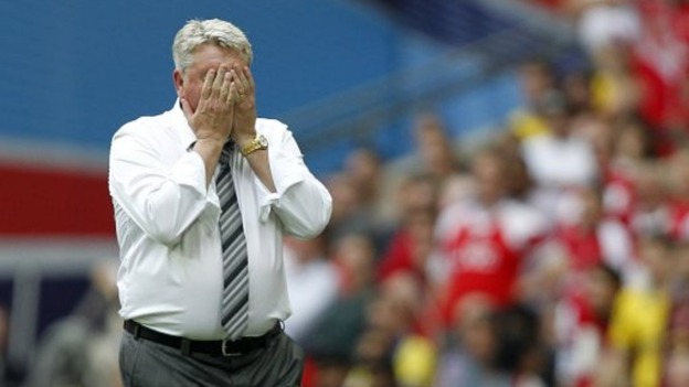 Steve Bruce praised his players in defeat