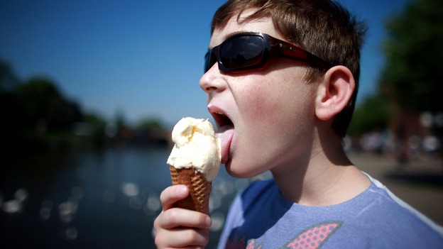 Sam Davies 10, from Norton, Worcester beside the River Severn.