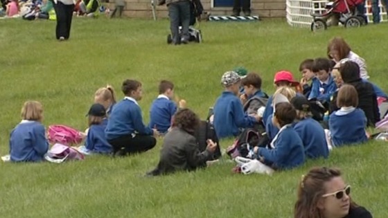 school group at Bath and West
