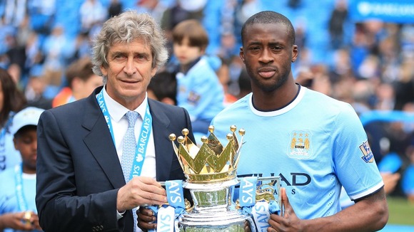 Manuel Pellegrini and Yaya Toure