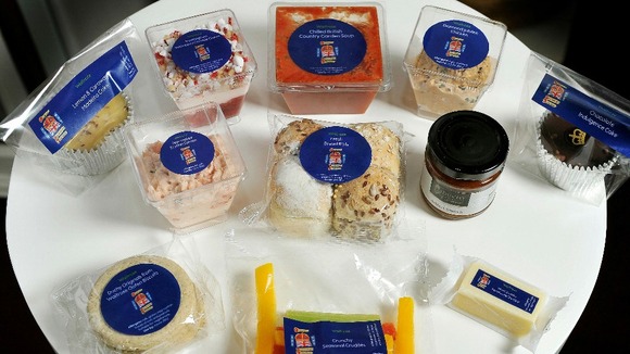 The contents of the Diamond Jubilee picnic hamper