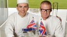 Celebrity Chef Heston Blumenthal (right) with Royal Chef Mark Flanagan
